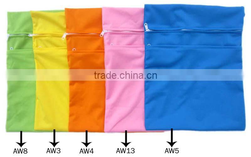 2016 AnAnBaby Best Printed Double Pocket Chevron Baby Diapers Wet Bags