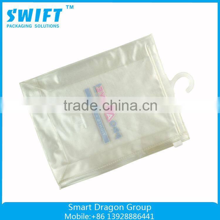 Cheap transparent pvc zipper handle plastic bag