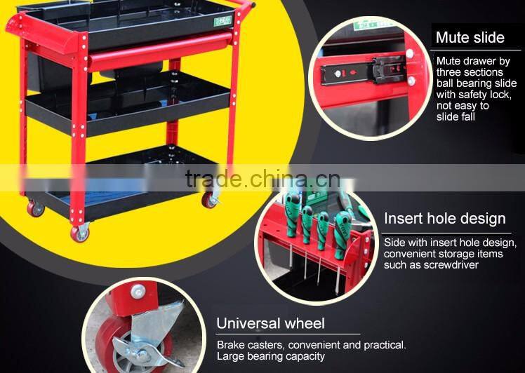 best-selling foldable 4 layer tool trolley multifunction plastic tool trolley cart