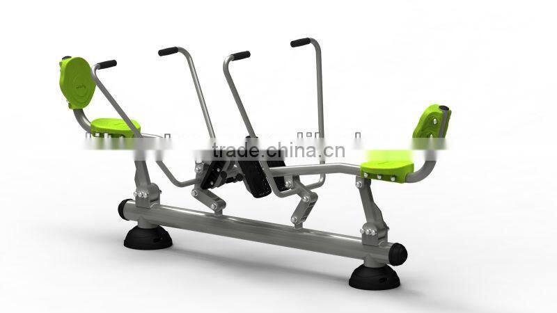 Track Series127 China outdoor fitness equipment double rowing machine for adult LE.SC.029