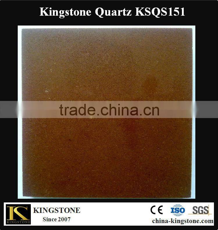Artificial Silestone Coffee Brown Quartz Stone for Counter top
