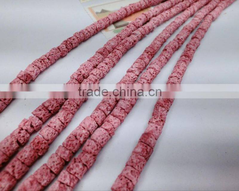 Natural Coral dyed beautiful color Loose cylinder Beads