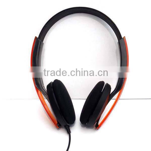 2015 new free samples OEM factory PC Tablet Smart cell phone stereo plastic headphone headsets