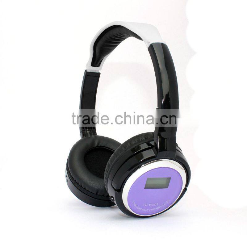 2015 Mp3 player Heaphone, Super bass wireless headphone with TF card and FM, sd memory card headphones