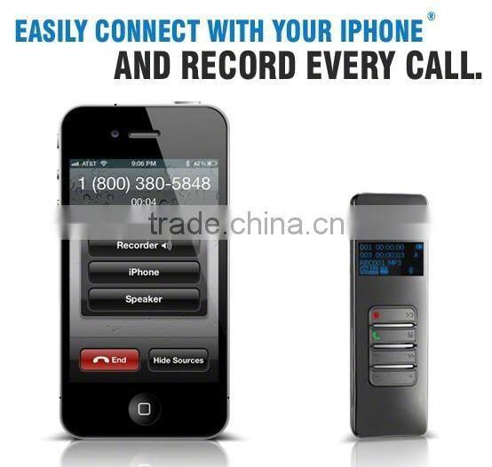 Bluetooth cell phone voice recorder , supporting TF card