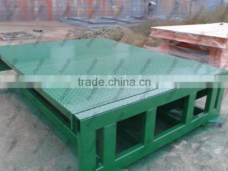 stationary heavy duty garage forklift dock leveler