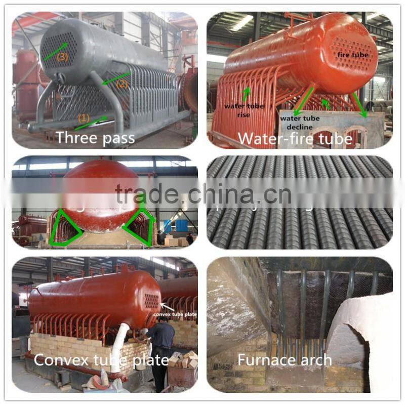 Industrial dzl series automatic chain grate coal fired hot wataer boiler for hotel and bathhouse