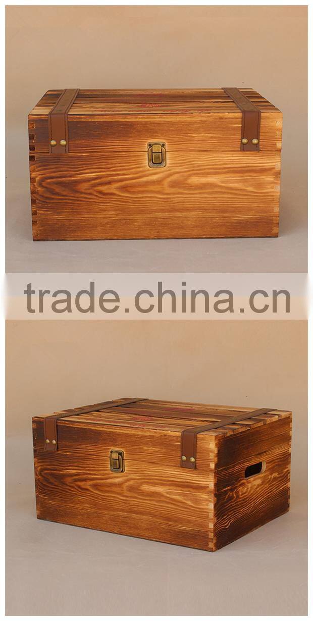 Wholesale Custom Pine Wood Wine Carrier Box