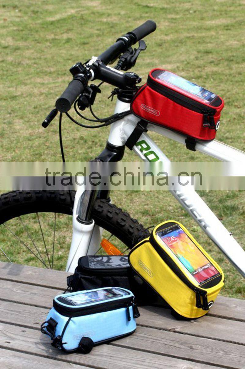 Blue color Cycling Bike Bicycle Phone Case Frame Front Tube Bag