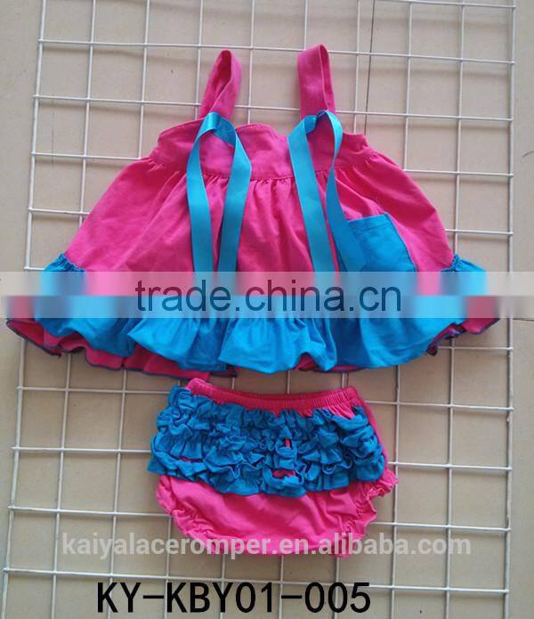 cotton red white polka dots swing top summer clothes baby bloomers baby underwear wholesale