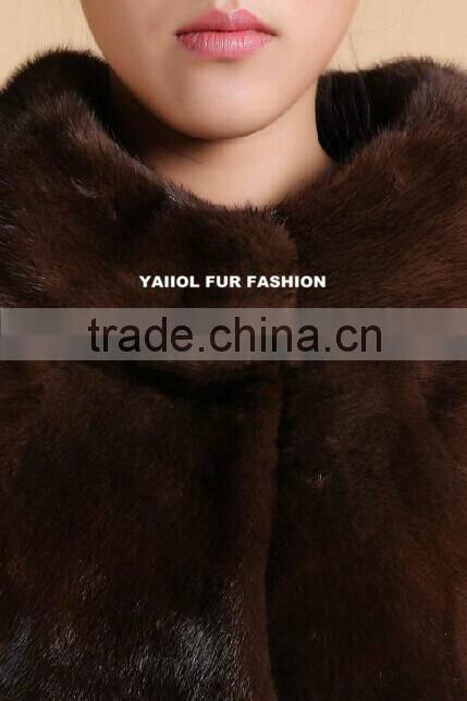 100% natural mink fur coat for sale