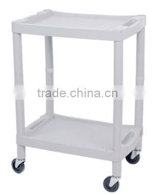 Plastic Medical Two Layer Treatment Trolley