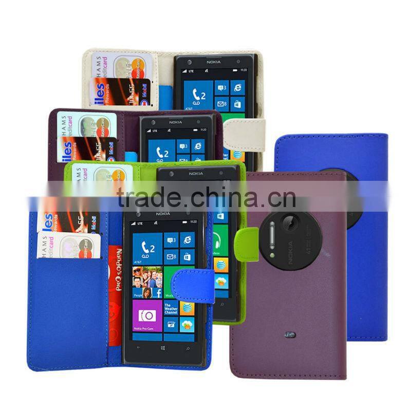 Wallet Flip Pu Leather Mobile Phone Case Cover For Nokia Lumia 1020