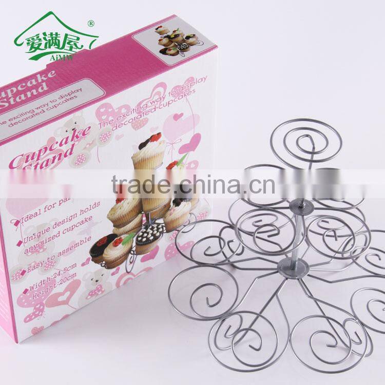 Multi-Tiered Metal Dessert and Cupcake Stand