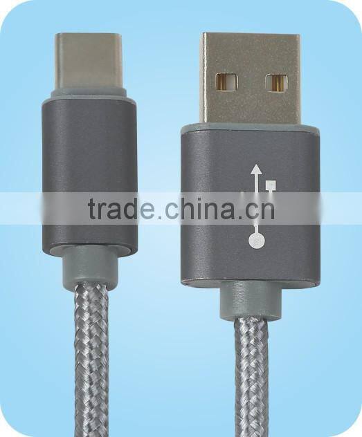 Alloy Nylon Braided Micro USB Cable 1M for Samsung Huawei Android system