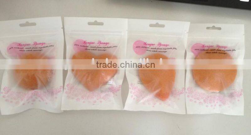 100% Natural Green Tea Konjac Sponge/Only Natural Fiber Konjac Sponge Facial and Skin care