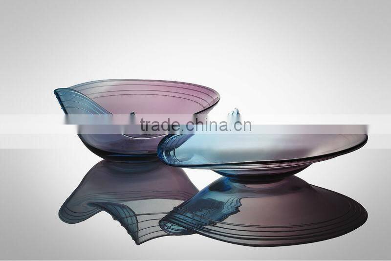 Hand Made Colored Glass Plate