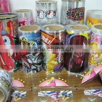 Hot stamping film heat transfer printing film for bottles