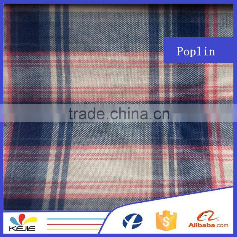 Cotton 32S*32 100*80 cotton shirting yarn dyed fabric
