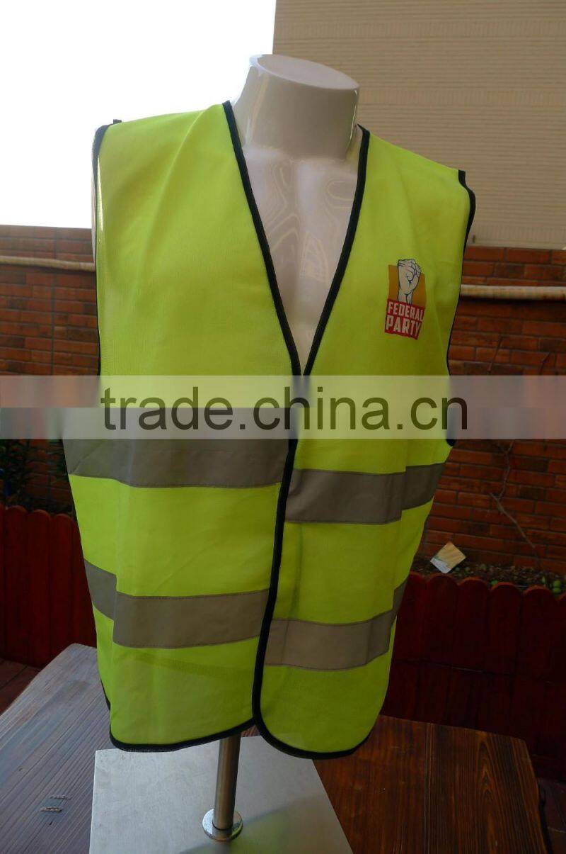 printing safety vest green reflective traffic vest emergency reflective vest