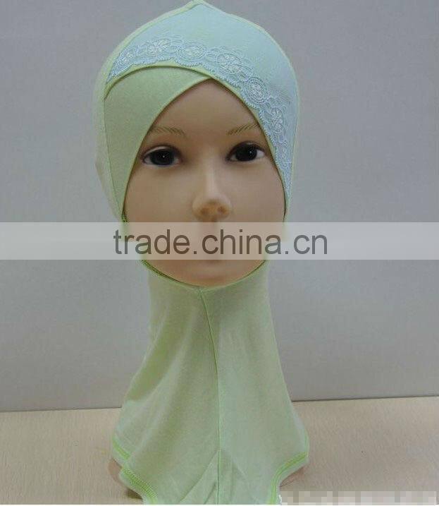 C032 new style lace criss-cross ninja inner underscarf,full underscarf to cover neck