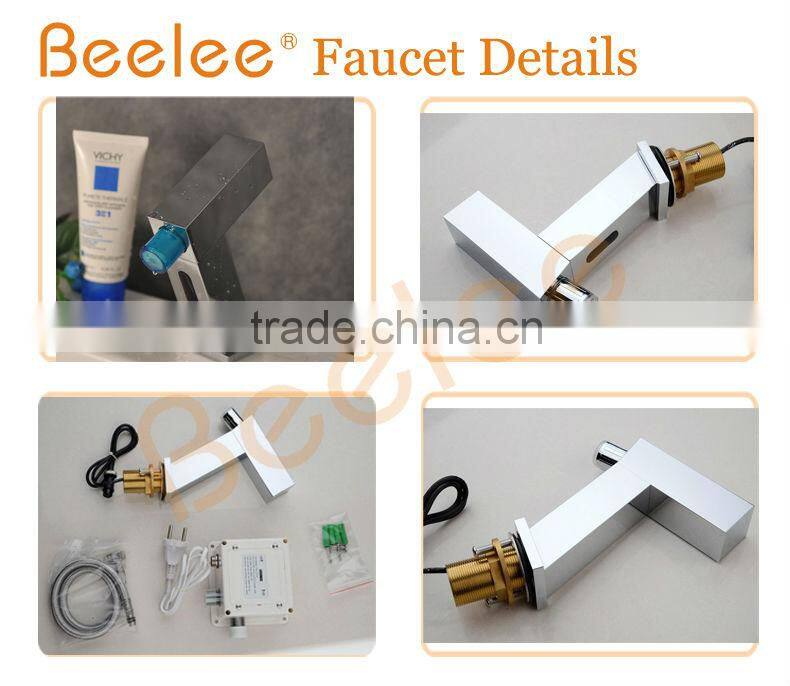 LED Automatic Sensor Brass Basin Faucet