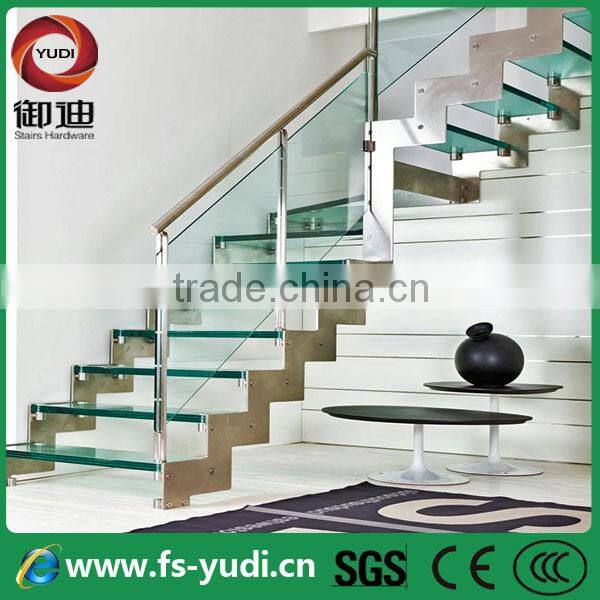 Latest pictures of steel glass handrails for stairs