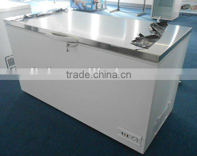 Chest Freezer BDS-550 S/S 304, S/S 201 door freezer