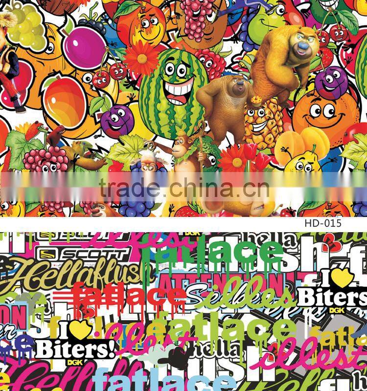 HD-011 CARLIKE Durable Bomb Stickers Decorative Vinyl Film