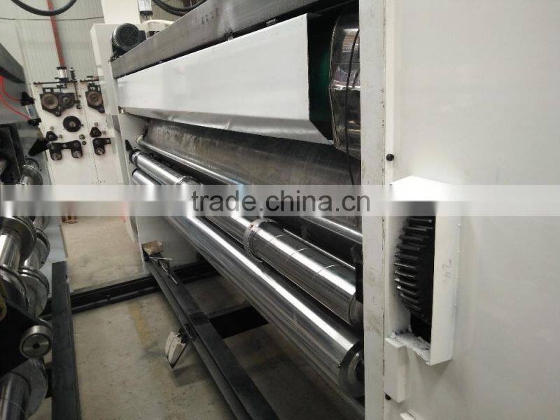 Best quality high speed corrugated carton printer slotter die cutter with stacker machine