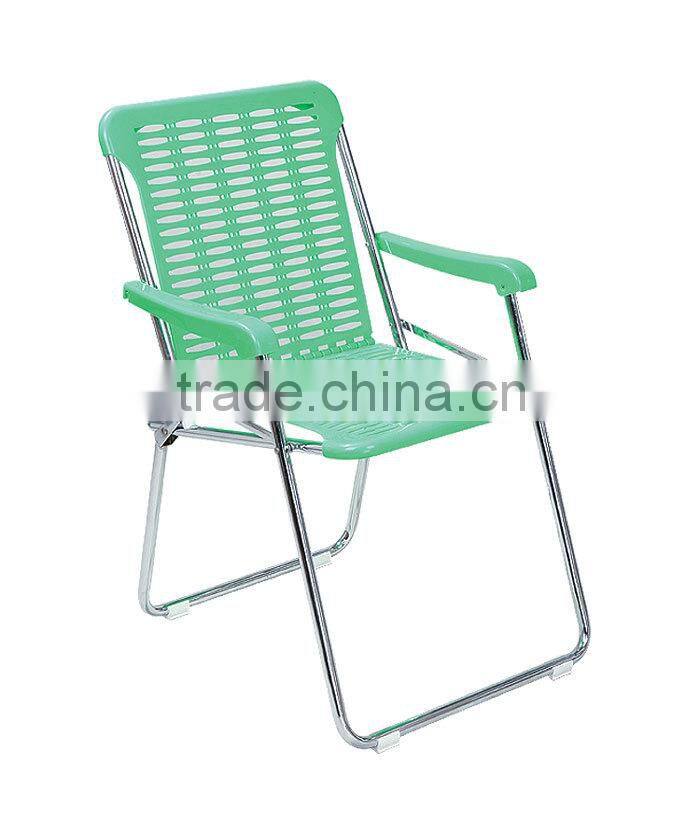 leisure plastic ratten foldable gardern chair