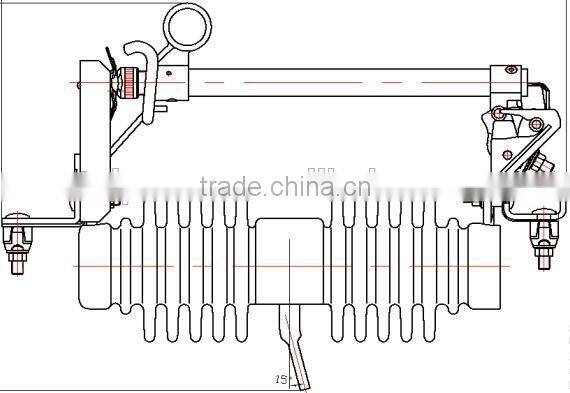 24KV 100A Porcelain fuse cutout for outdoor use