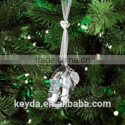 metal Baby shoes Christmas ornaments