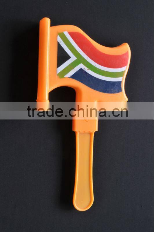 Rugby ball shaped Football sports fans plastic hand clapper