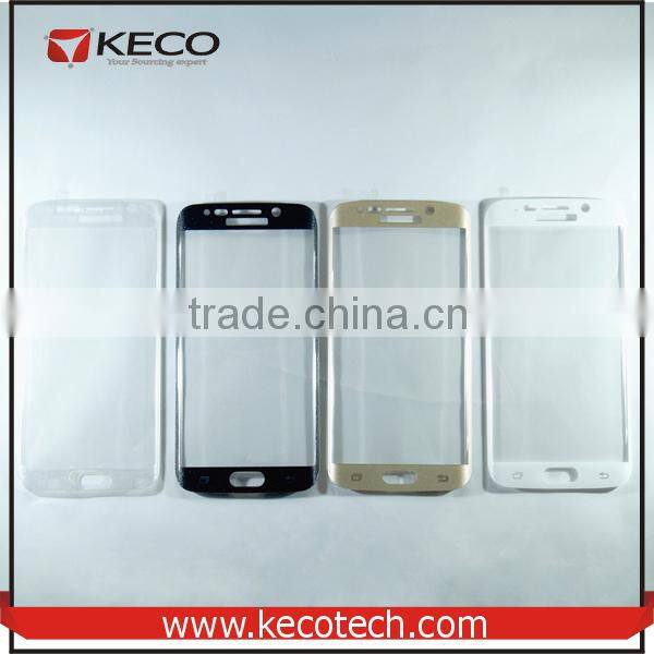 Four Color Tempered Glass Protector For Samsung Galaxy S6 Edge Outer Screen Film Protector