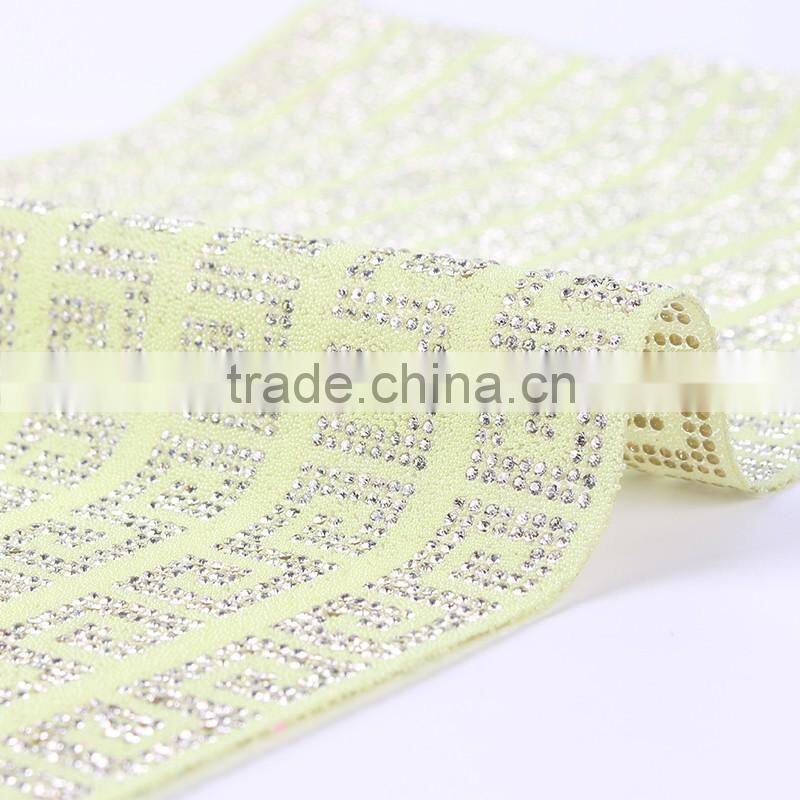best factory sale women wholesale hot fix bling diamond rhinestone mesh for shoes bags belt