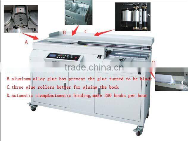 Samll automatic glue binder with side glue