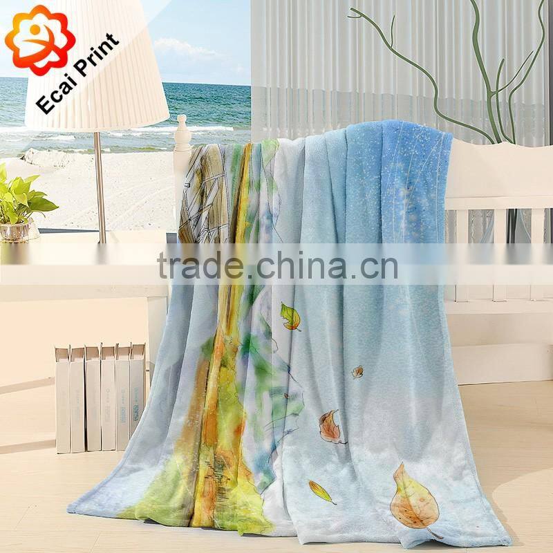 Good fashion printing custom soft blanket