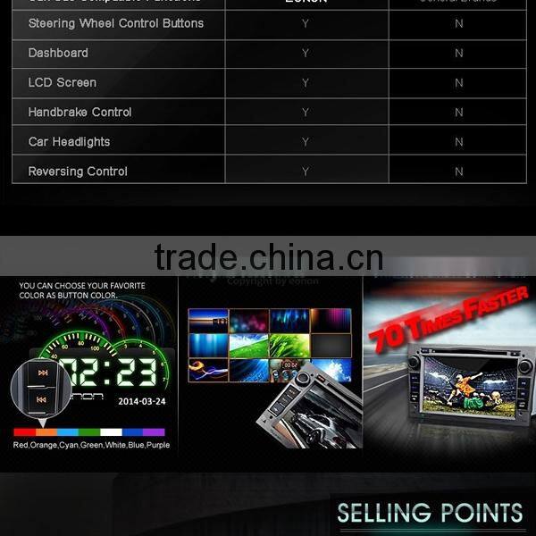 EONON GM5154 Gray 7 Inch Digital Touch Screen Car DVD Player with Screen Mirroring Function& Built-in GPS For OPEL