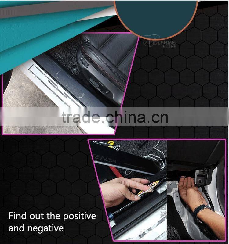 1 Pair Car LED Flash Door Sills Moving Scuff Plate Light Panel Front Door For Ford Focus 3 2012 2013 2014