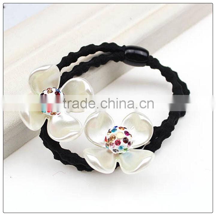 Flower Hair Tie Elastic Hair Bands,elastic band hair extensions