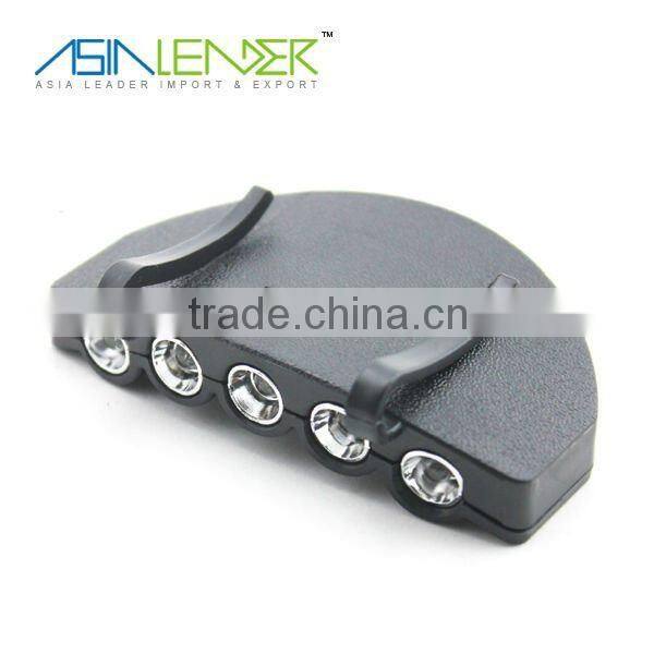 Portable 5 led cap light
