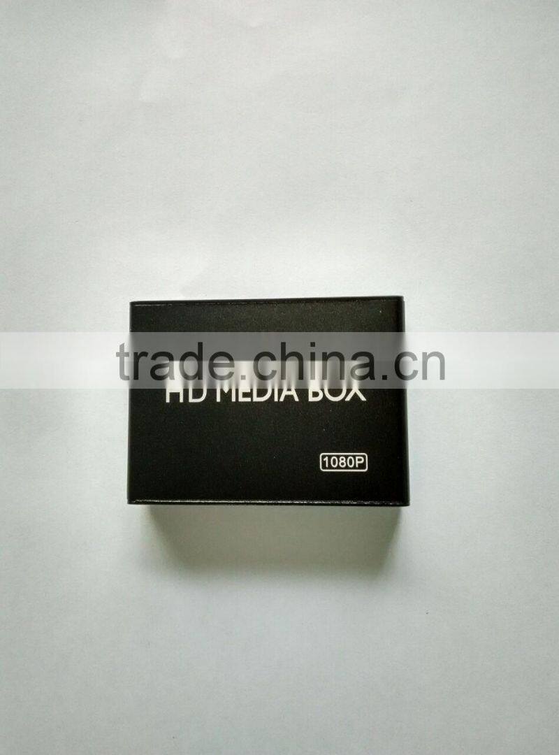 Portable Mini full HD 1080P media player with USB/SDHC/MMC/SD card slot ,autoplay&loops&resume for advertising display