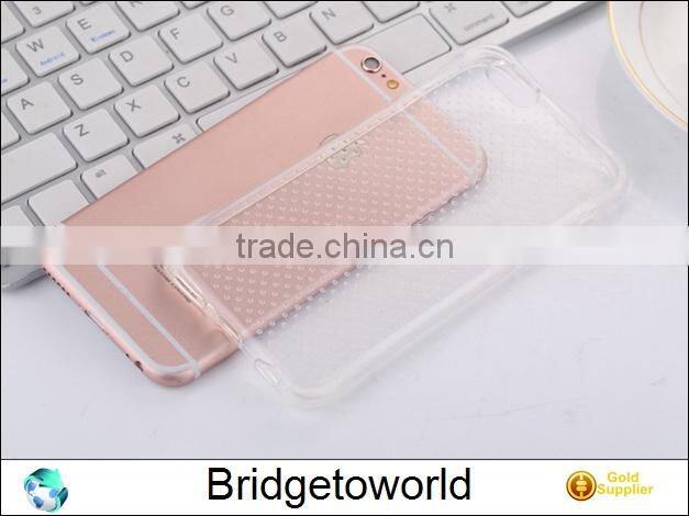 Clear crystal bubble shockproof air cushion slim soft TPU flexible jelly gel silicon for iPhone 6 6S 6Plus for Samsung