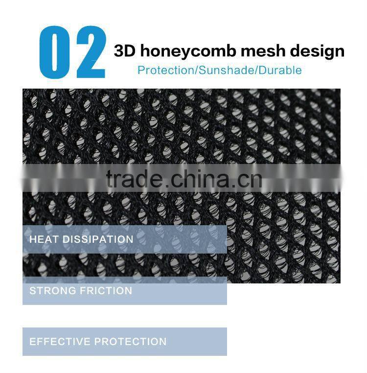 Advanced side leather material motorcycle seat cover mesh