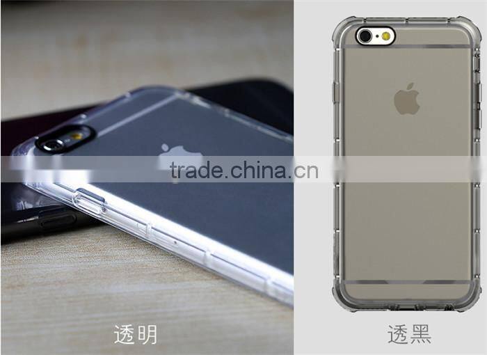 Clear Soft TPU Shockproof Matte Case For iphone 6 plus/iphone 6