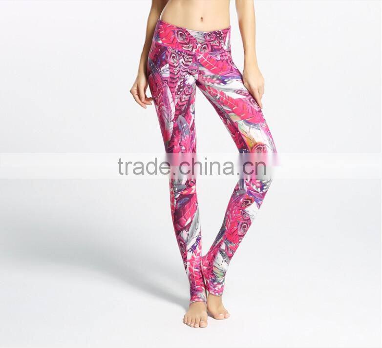 High Waist sublimation keep fit china factory indian girls wearing leggings
