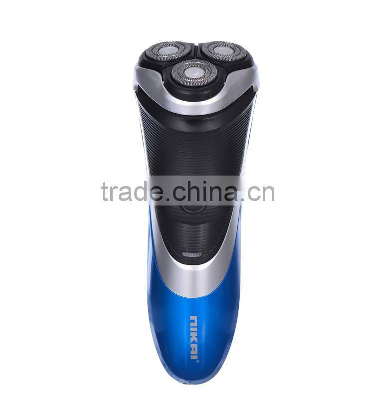 Super shaver rubble handle triple blade shaver for male