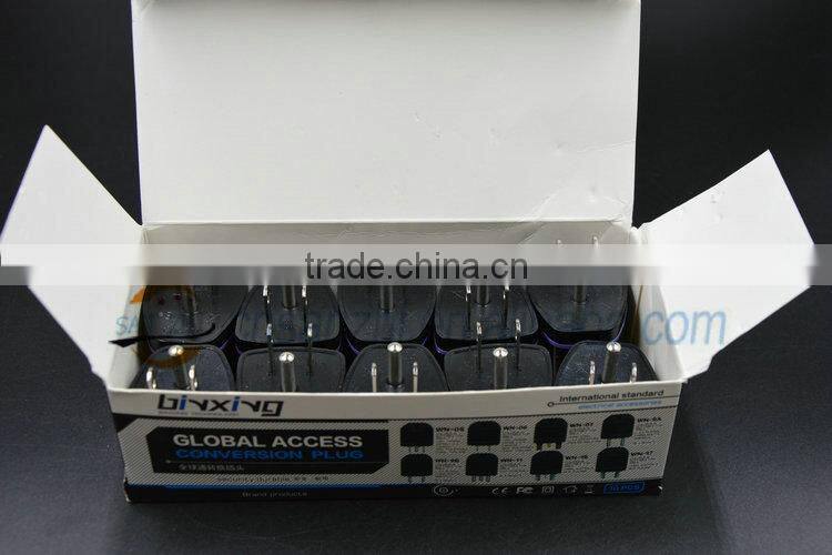 US AU UK EU 2-3 pin to US 3 Pin Standard Travel Power Plug Adapter Converter