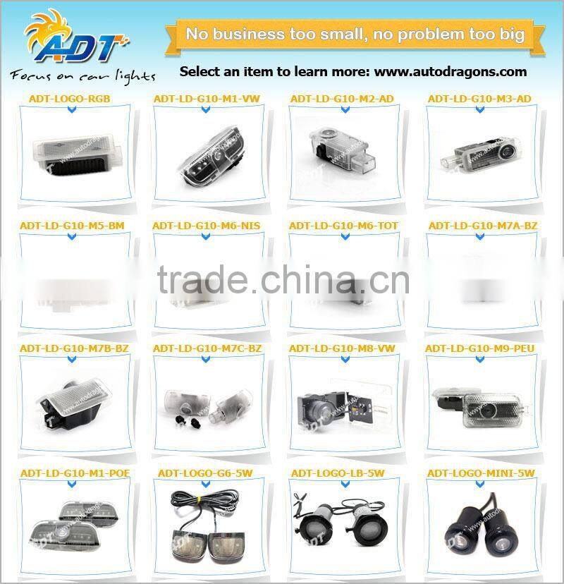2015 hot products Factory directly LED logo door shadow projector light all all famous cars